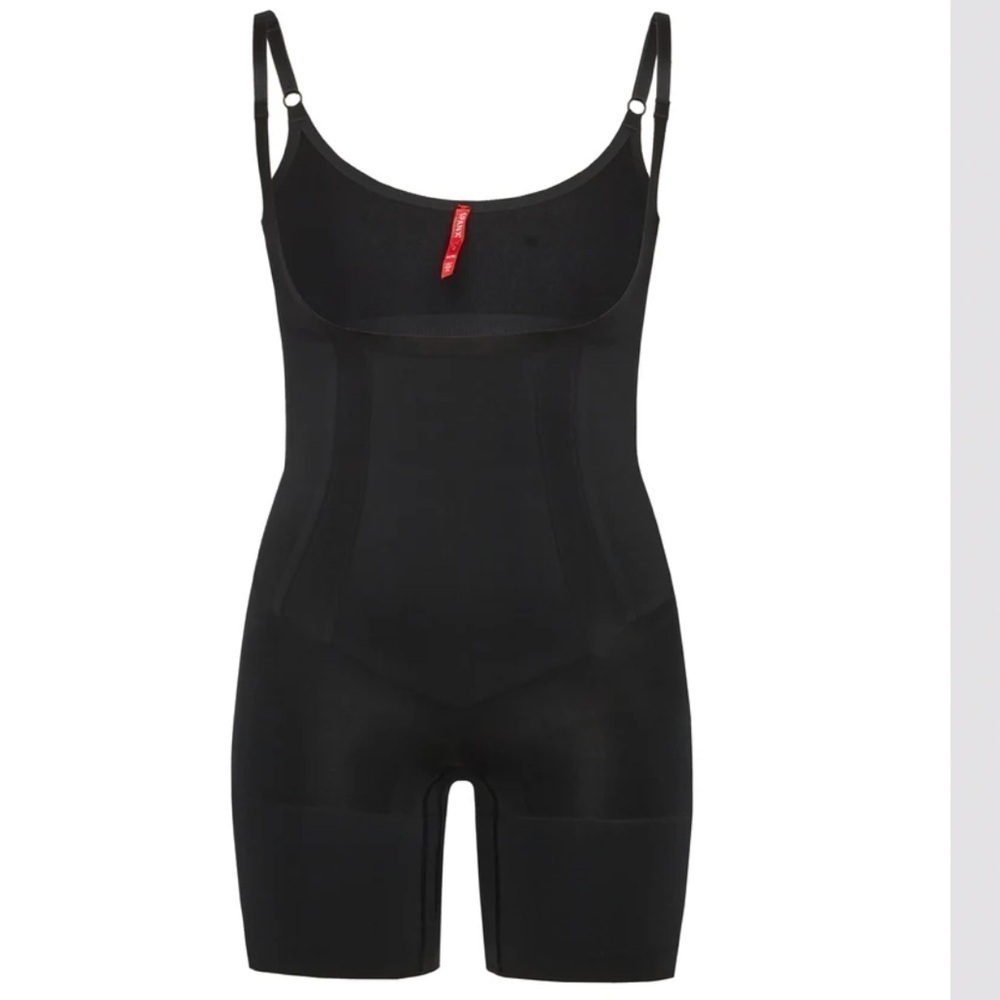 Spanx SPANXsculpt™ OnCore Open-Bust Mid-Thigh Bodysuit black size XL NW…